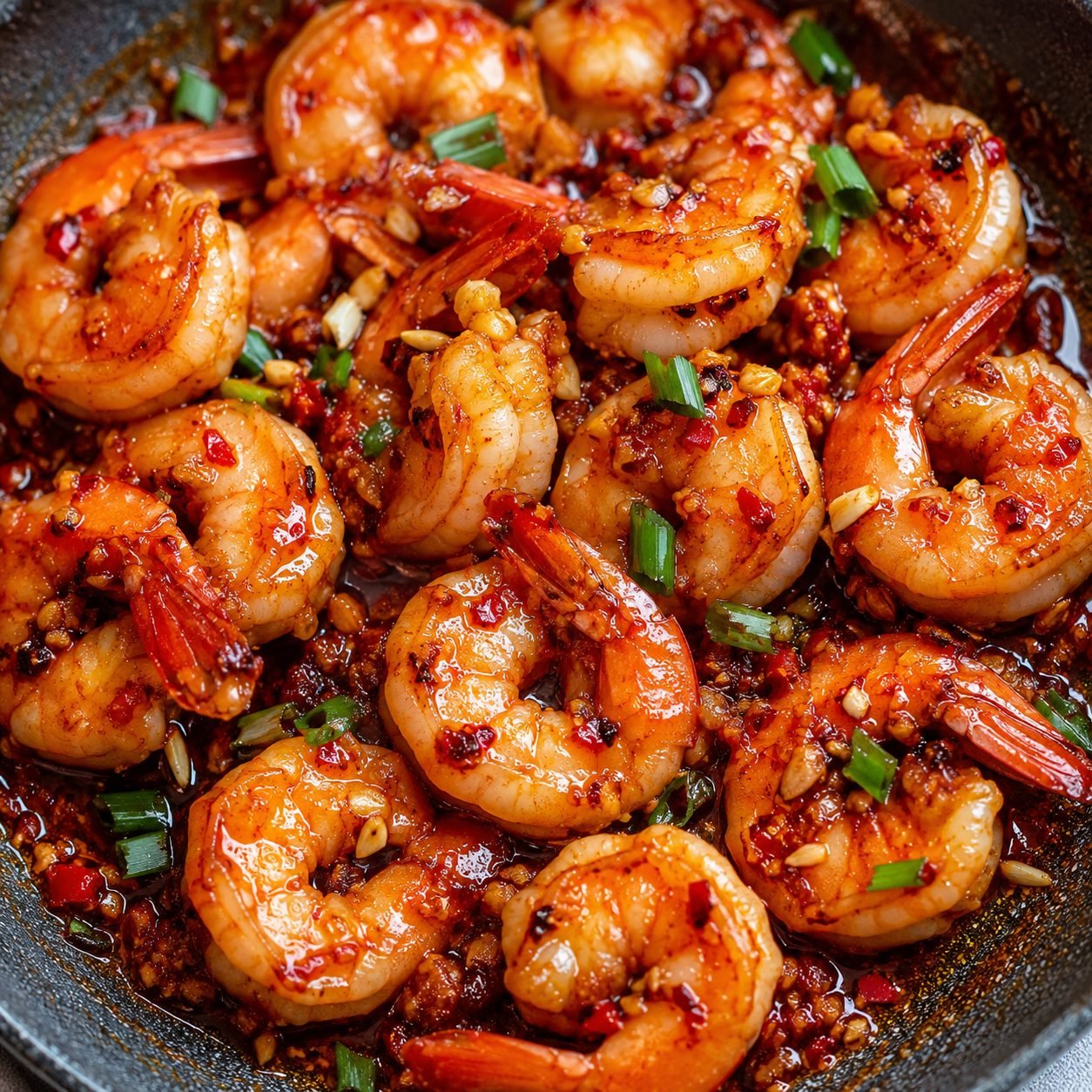 Spicy Chili Garlic Shrimp | Bold, Fiery and Flavorful Garlic Shrimp Recipe