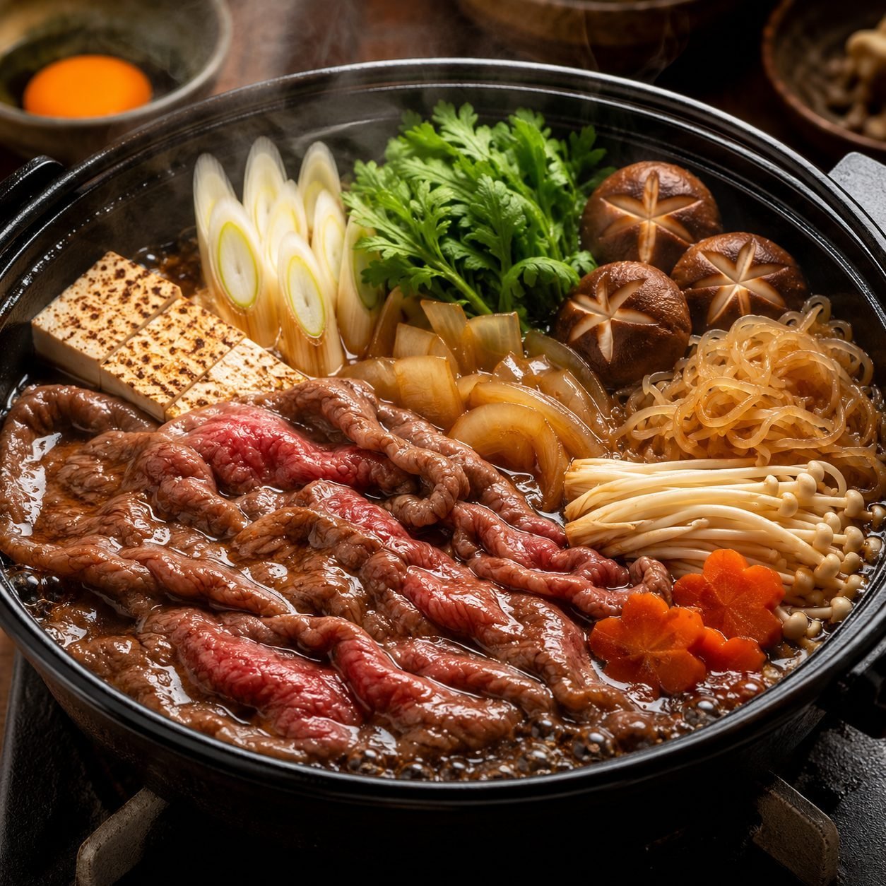 Japanese Sukiyaki |  Authentic Beef Hot Pot Recipe