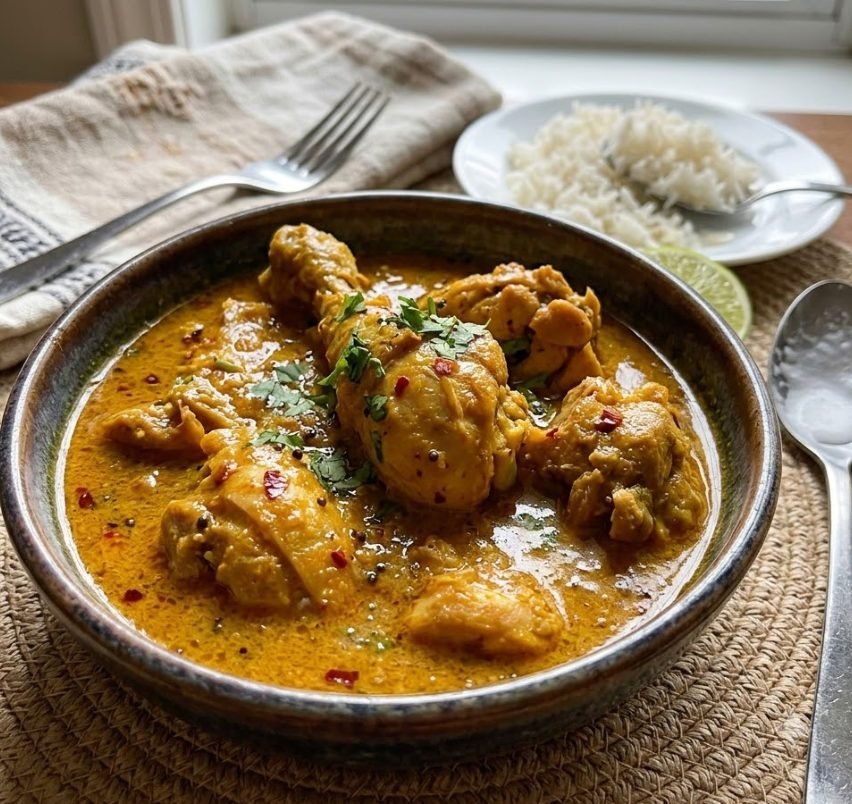 Tanzanian Kuku wa Kupaka Recipe | Grilled Chicken in Creamy Coconut Curry Sauce