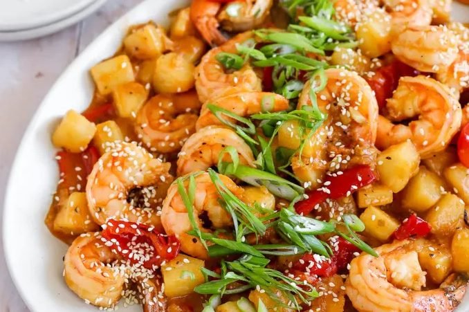 Sweet and Sour Jumbo Shrimp
