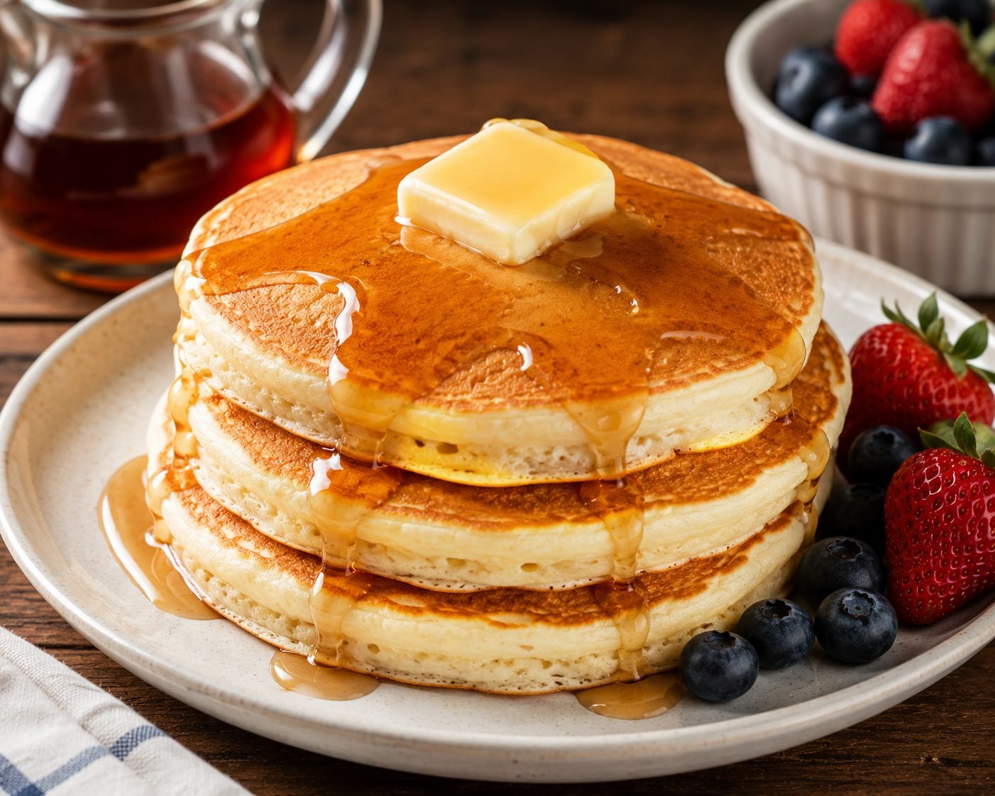 Classic Buttermilk Pancakes Recipe | Fluffy Homemade Breakfast Pancakes
