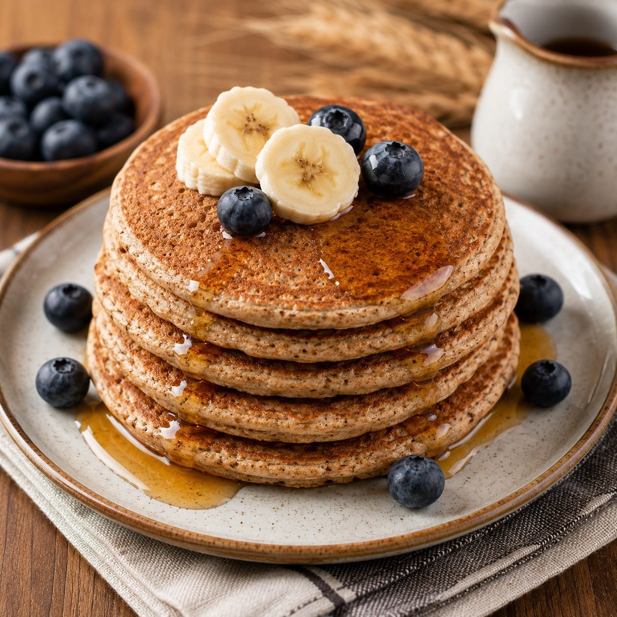 Whole Wheat Pancakes Recipe | Healthy, Fluffy & Nutritious Breakfast