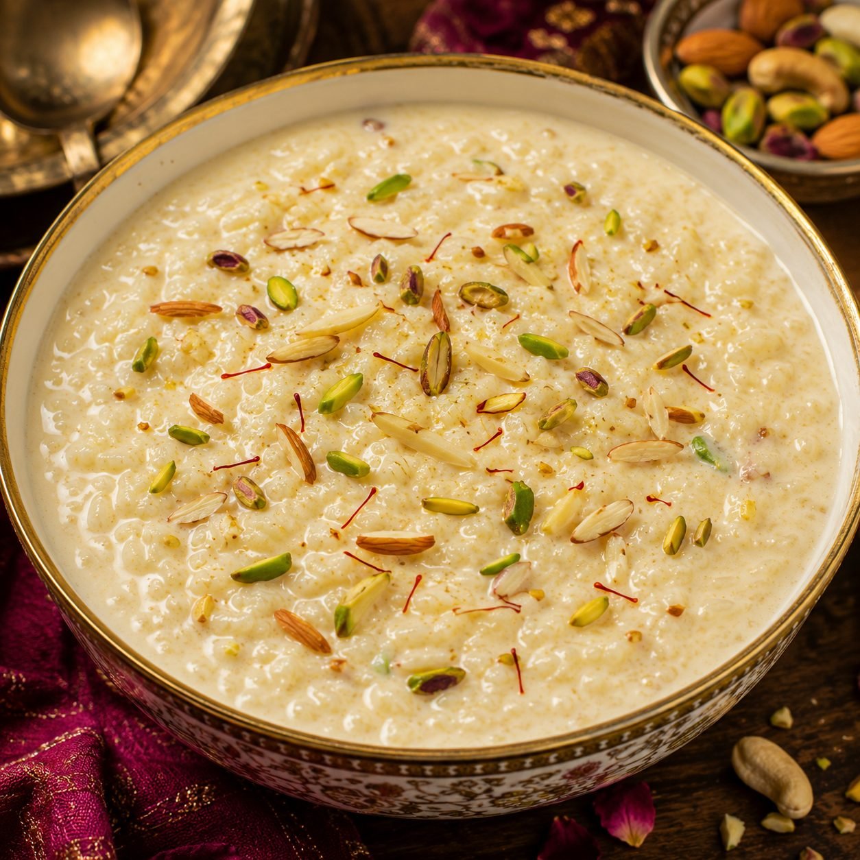 Pakistani Kheer Recipe |  Authentic Creamy Rice Pudding Dessert