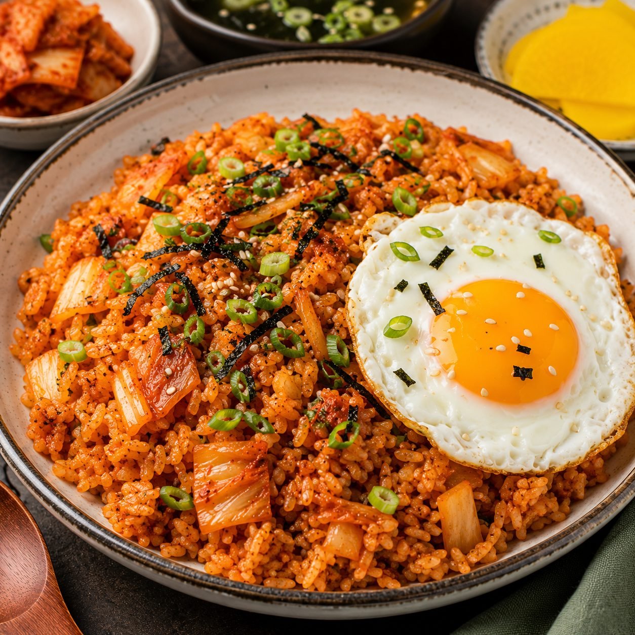 Authentic South Korea Kimchi Fried Rice Recipe | Traditional Kimchi Bokkeumbap