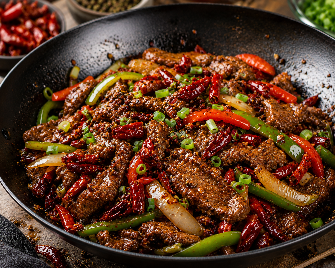 Spicy Szechuan Beef Stir-Fry Recipe | Authentic Sichuan-Style Beef
