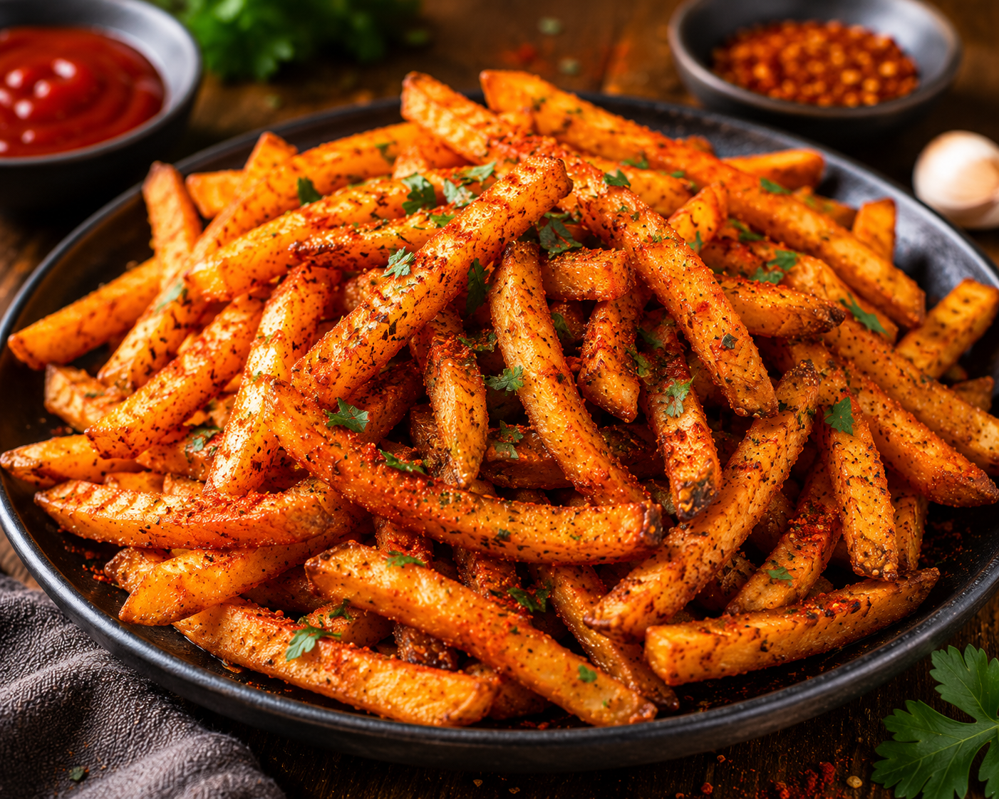 Spicy Paprika Fries Recipe | Crispy Seasoned French Fries