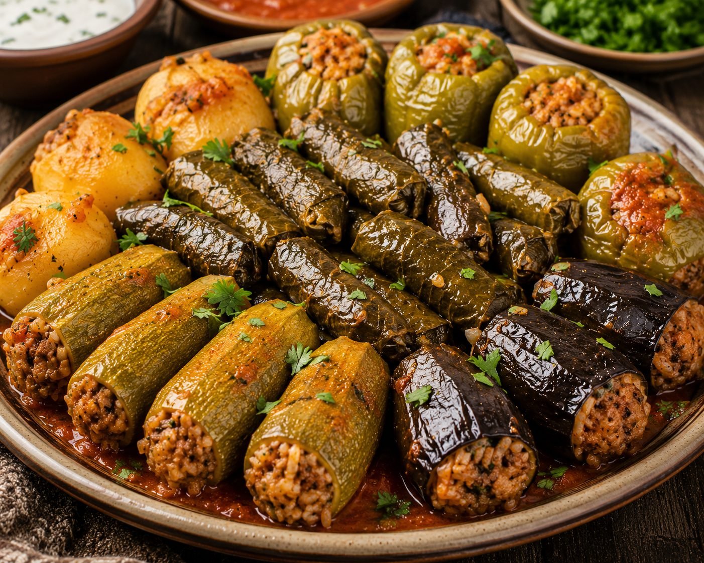 Egyptian Mahshi Recipe | Authentic Stuffed Vegetables