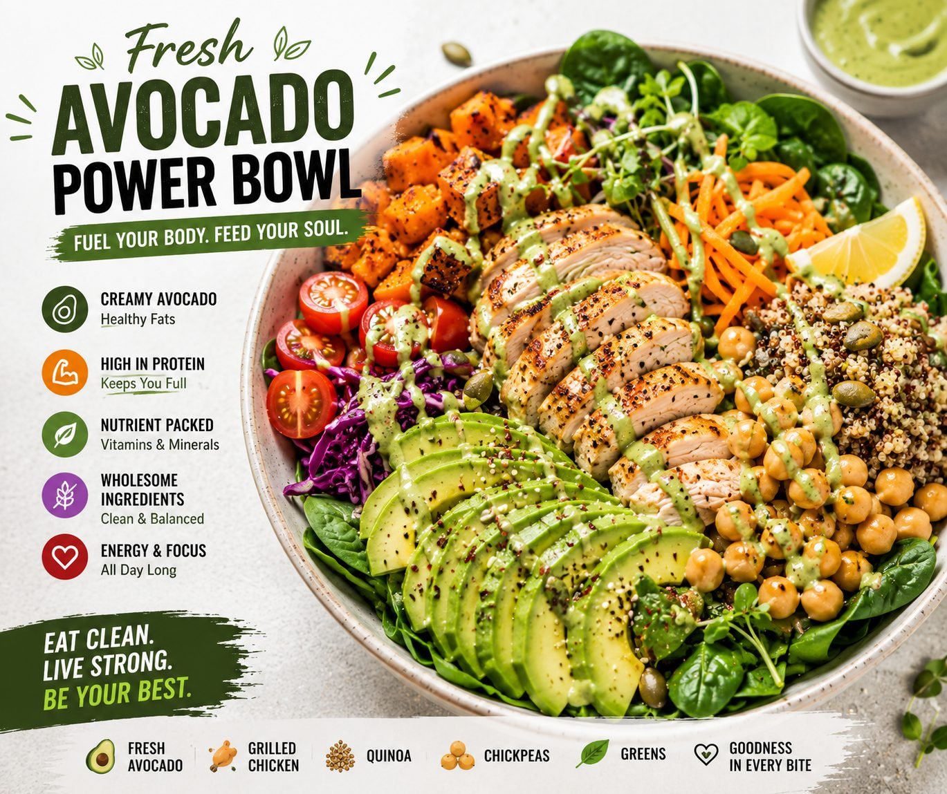 Fresh Avocado Power Bowl