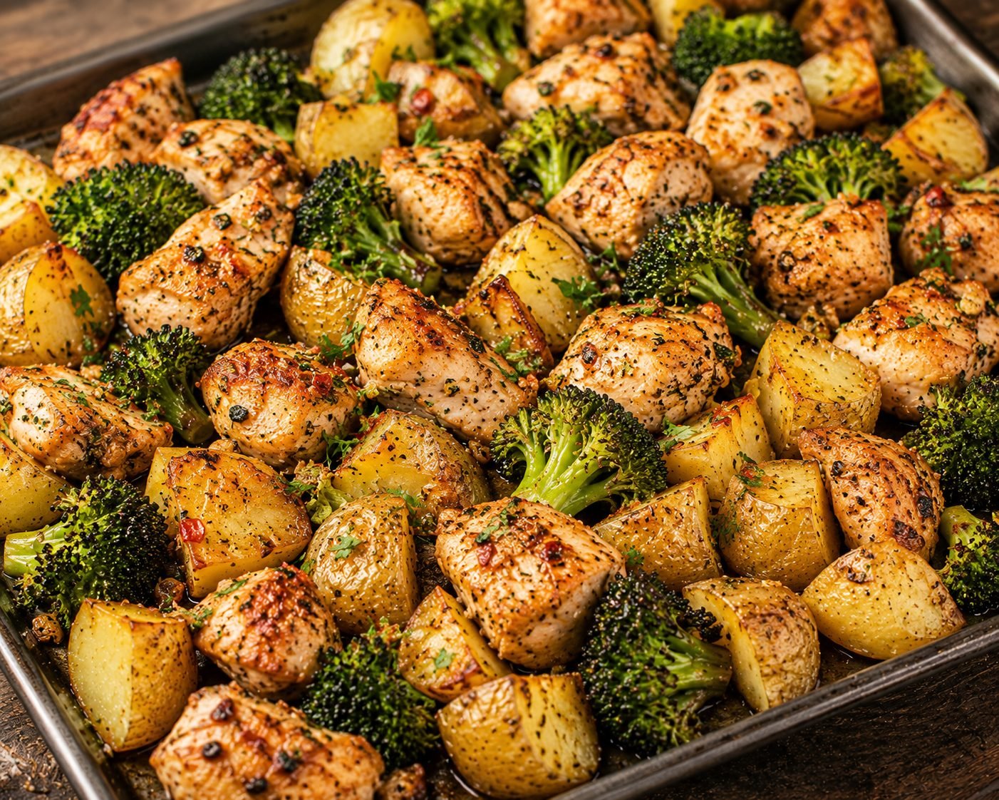 Chicken, Potato & Broccoli Recipe |  Easy One-Pan Healthy Dinner