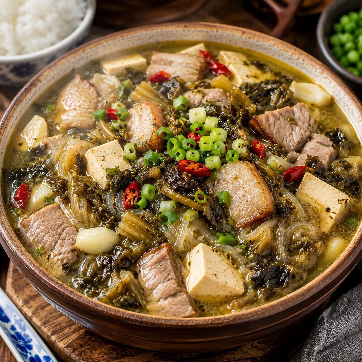  Chinese Suan Cai Authentic Stew Recipe | Pickled Mustard Greens Stew
