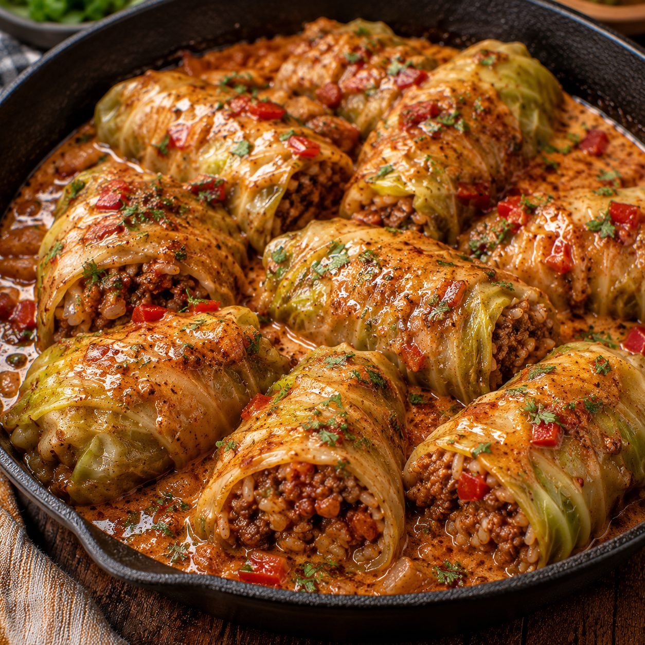 Cajun Butter Stuffed Cabbage Recipe | Spicy Southern-Style Stuffed Cabbage Rolls