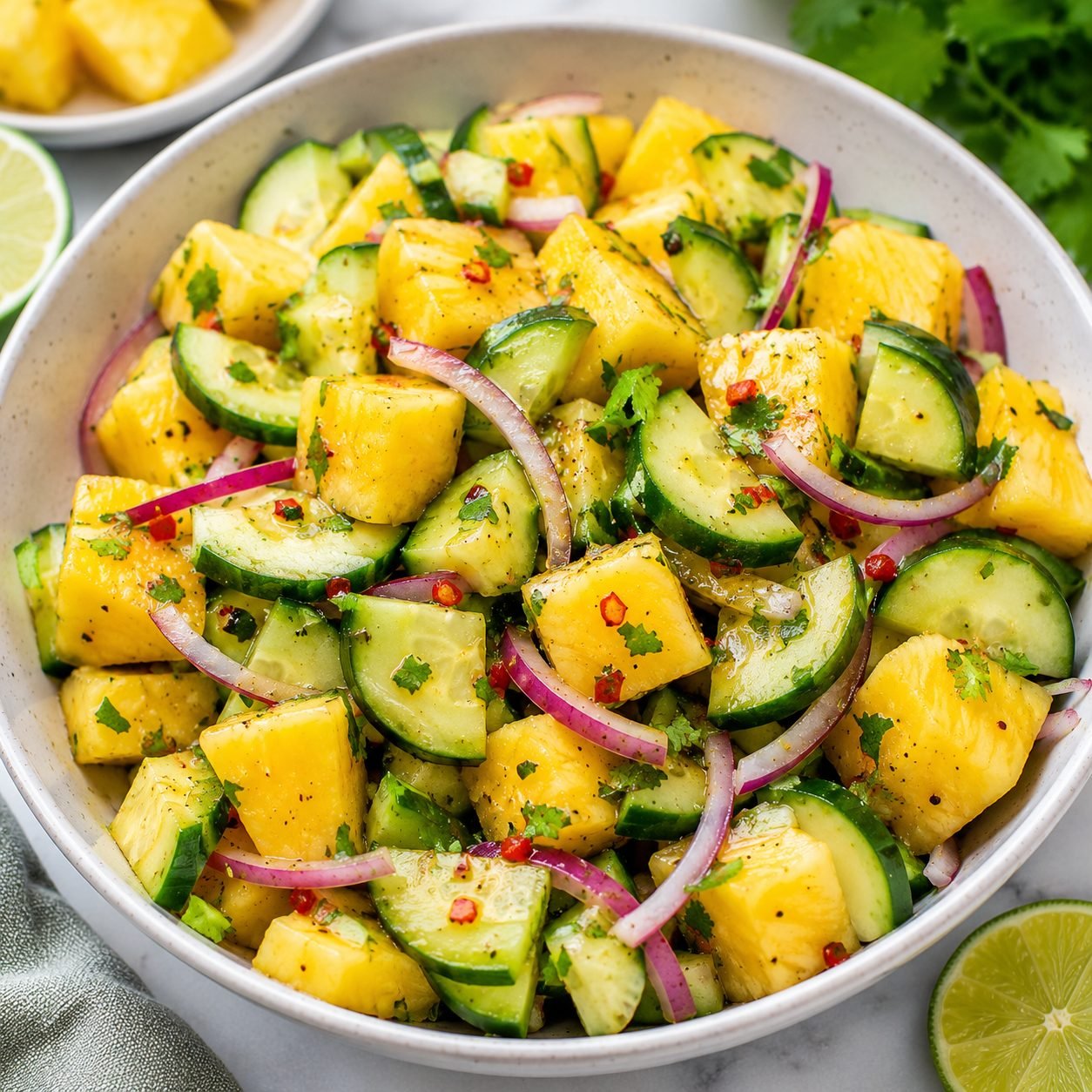 Pineapple Cucumber Salad
