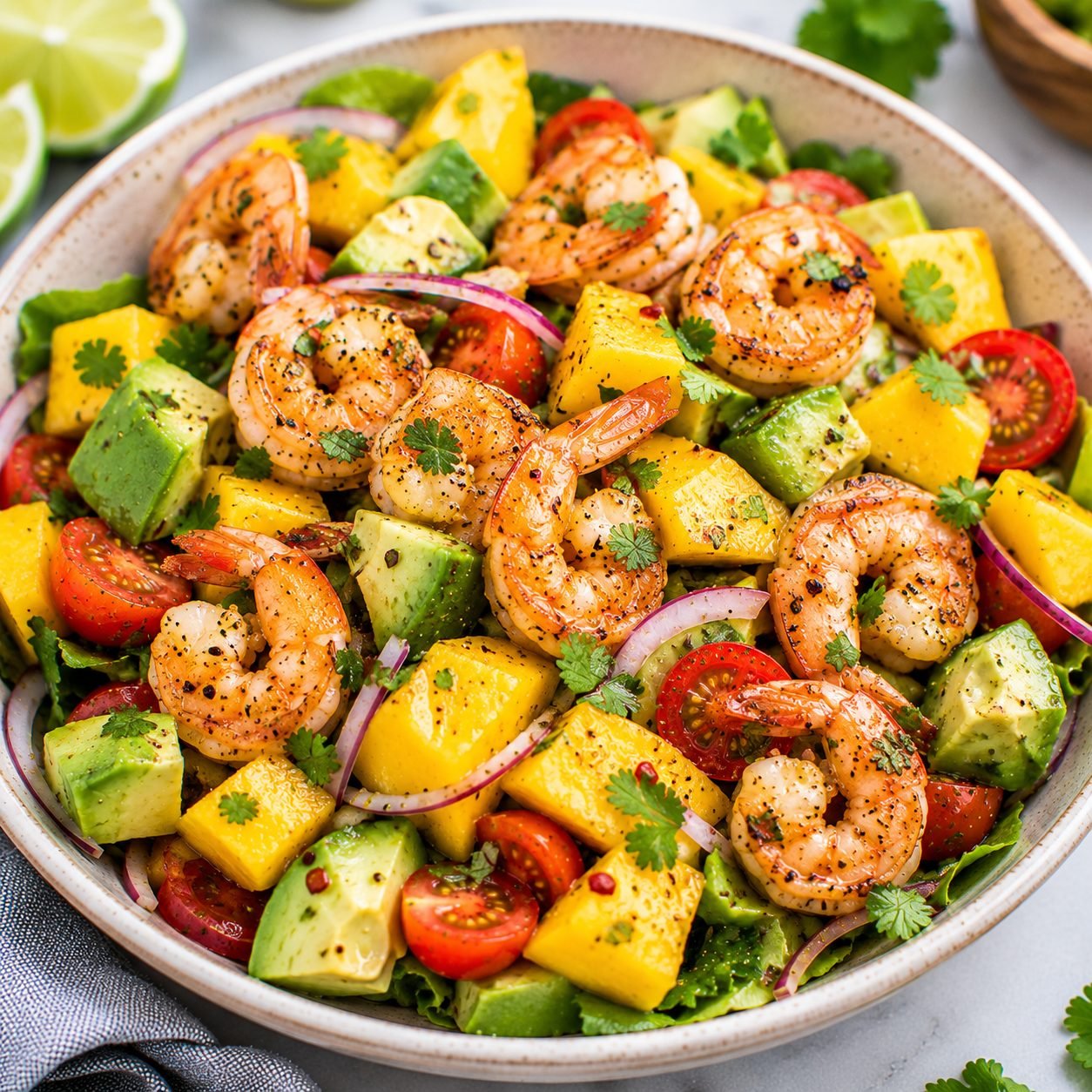 Shrimp Mango Avocado Salad