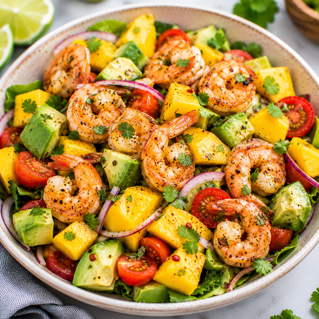 Shrimp Mango Avocado Salad