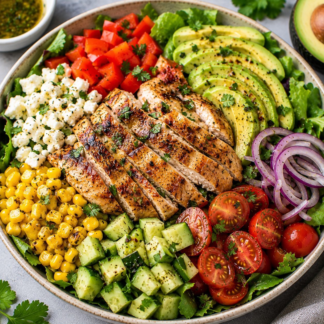 Chicken Avocado Salad Bowl