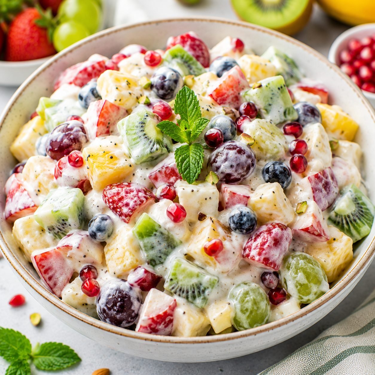 Creamy Yogurt Fruit Salad