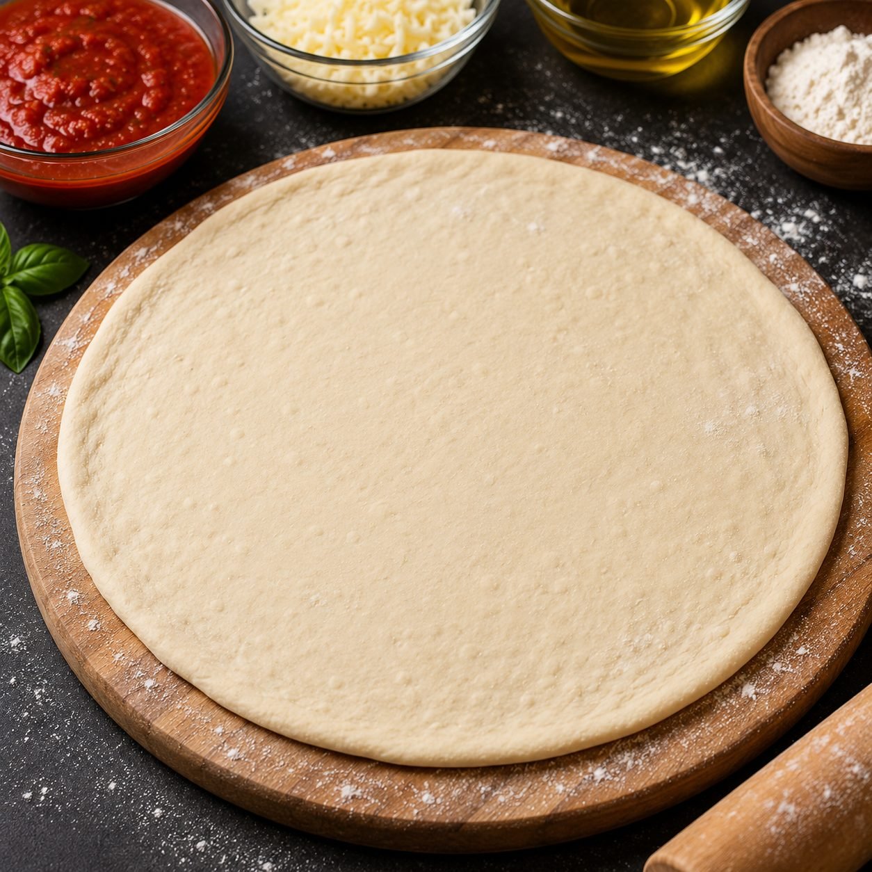 Thin Crust Pizza Dough Recipe | Crispy Homemade Artisan Pizza Base