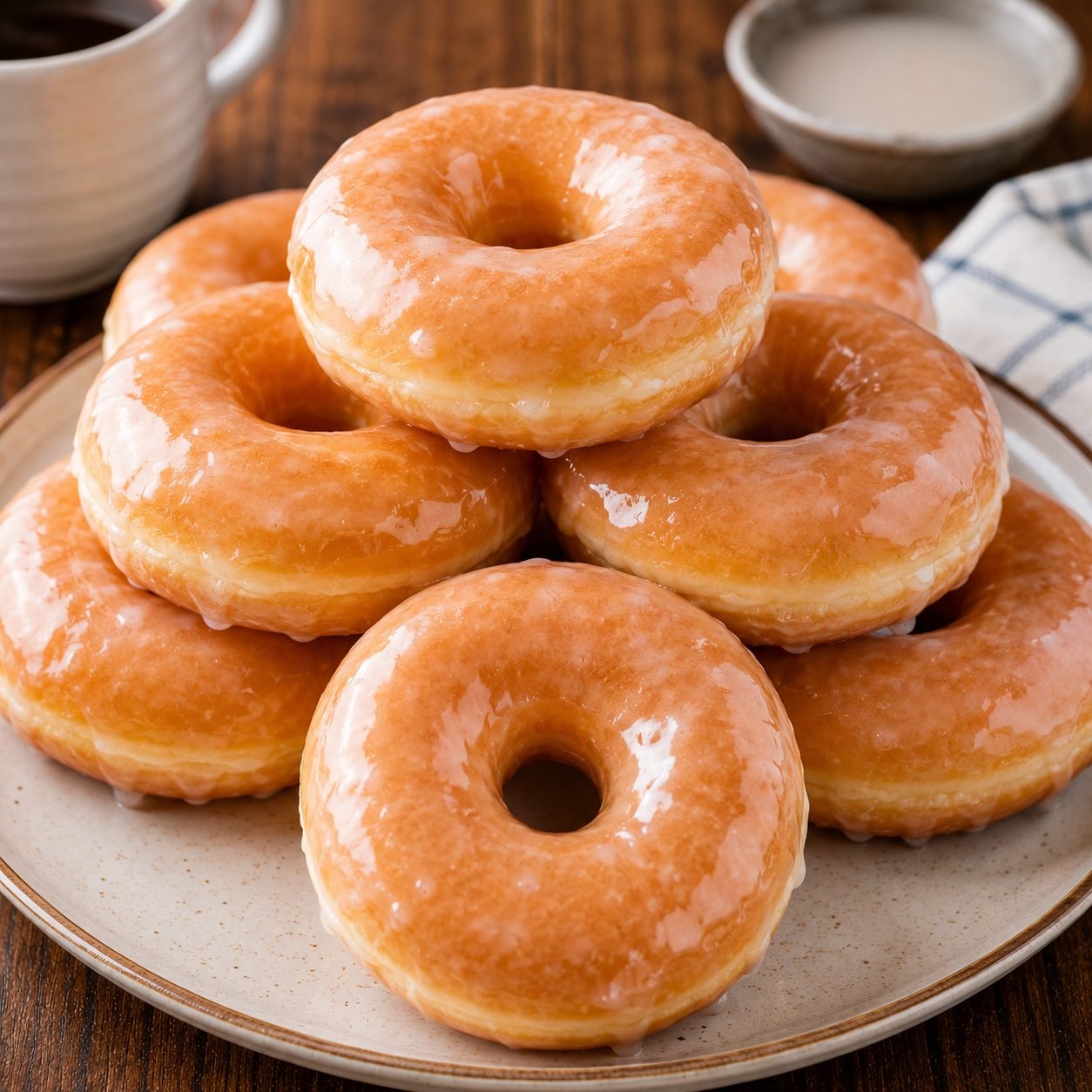 Classic Glazed Donuts Recipe | Soft, Fluffy Homemade Yeast Donuts