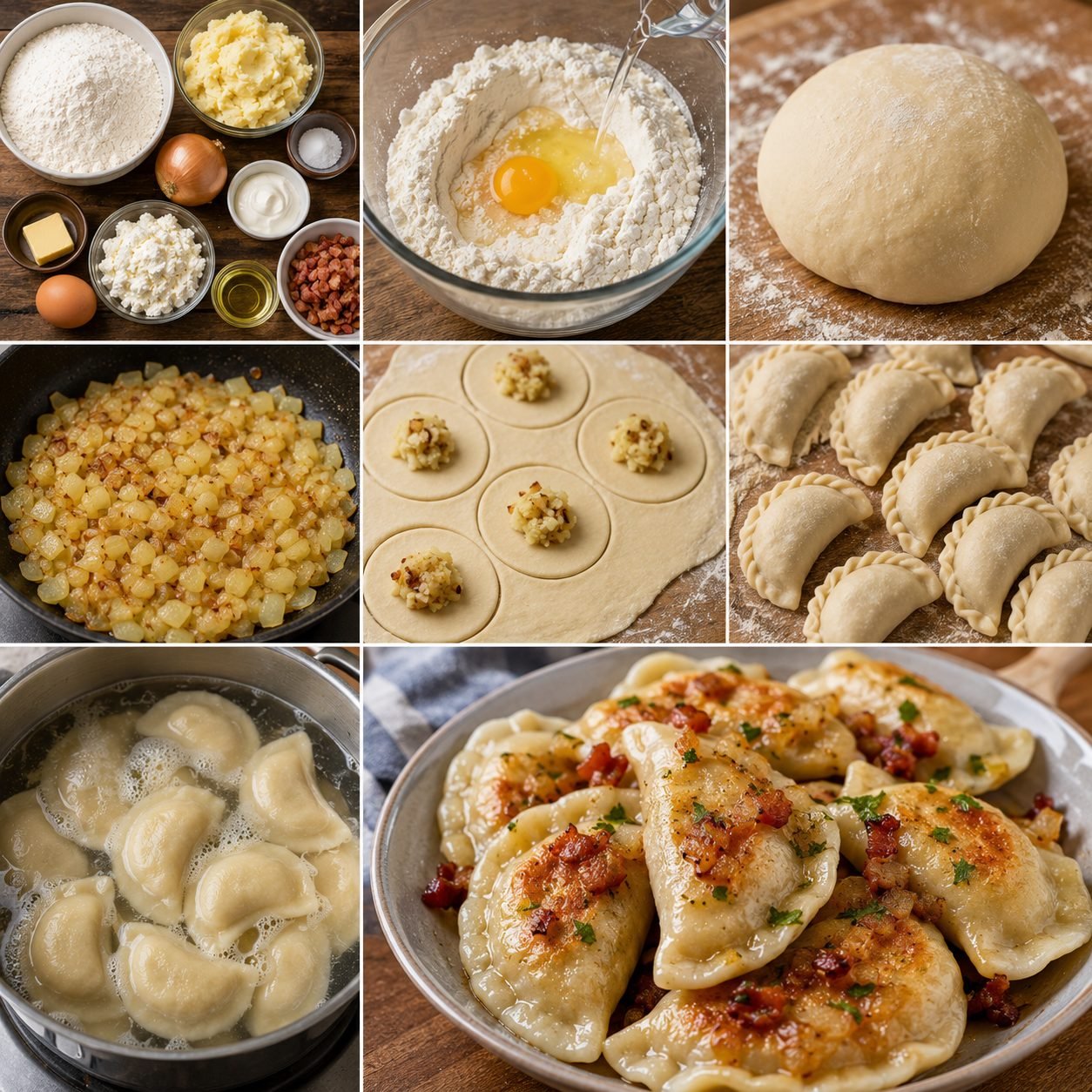 Pierogi Recipe | Authentic Polish Dumplings with Potato & Cheese Filling