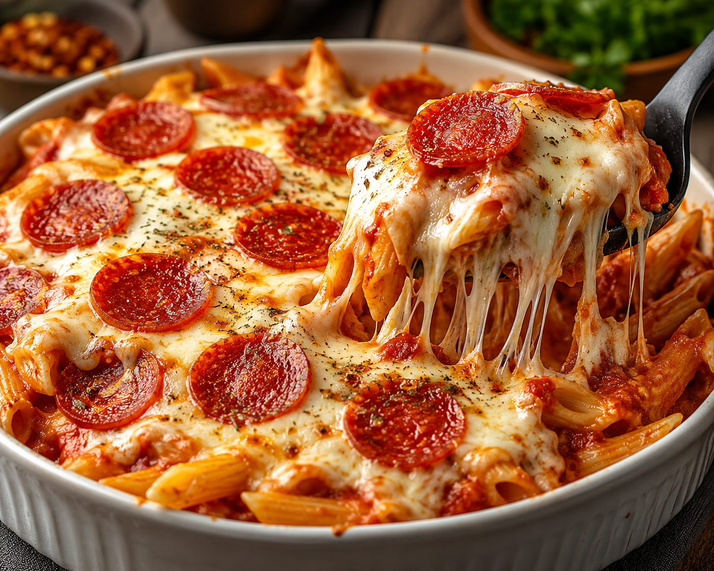 Cheesy Pepperoni Pizza Pasta
