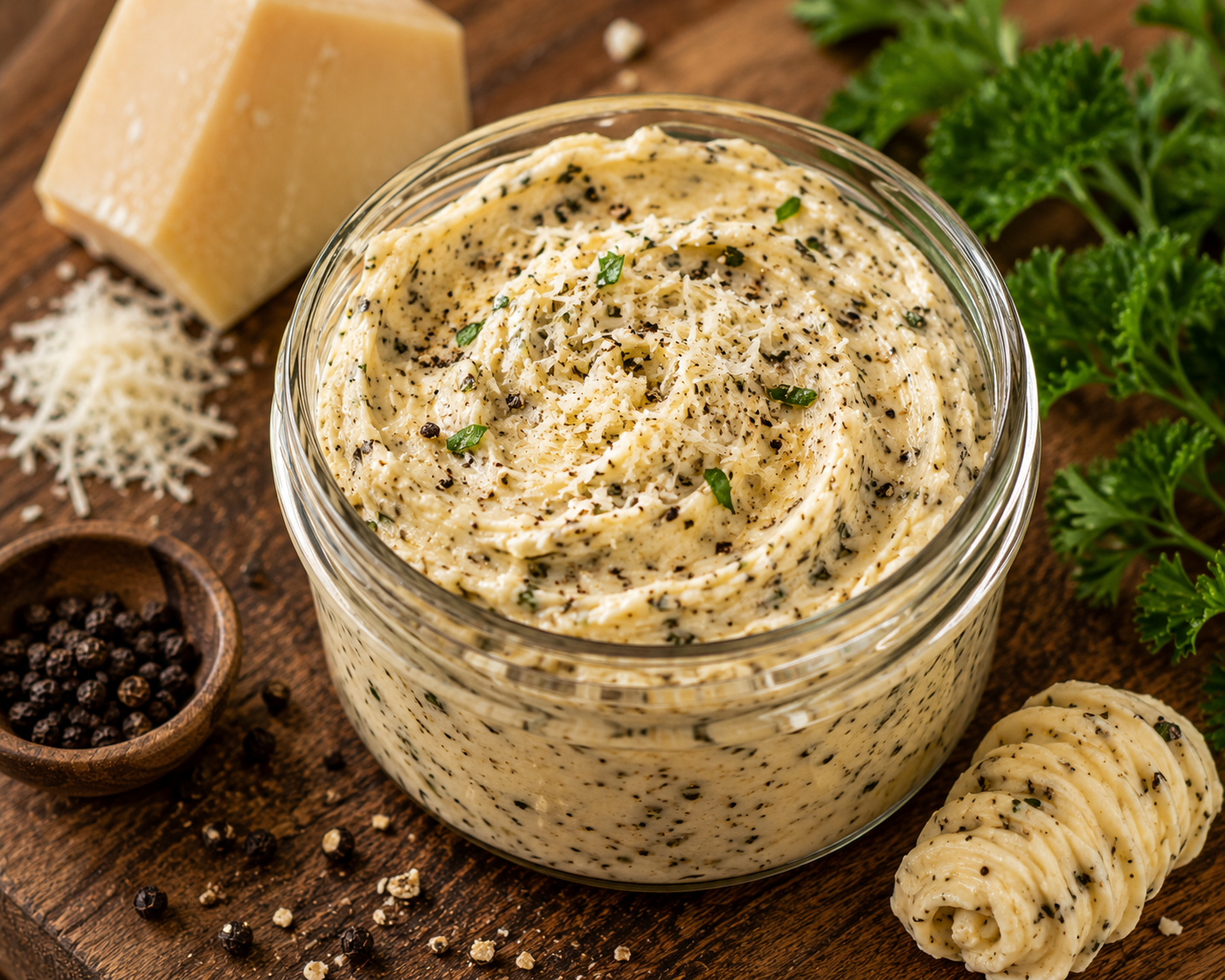 Black Pepper Parmesan Butter