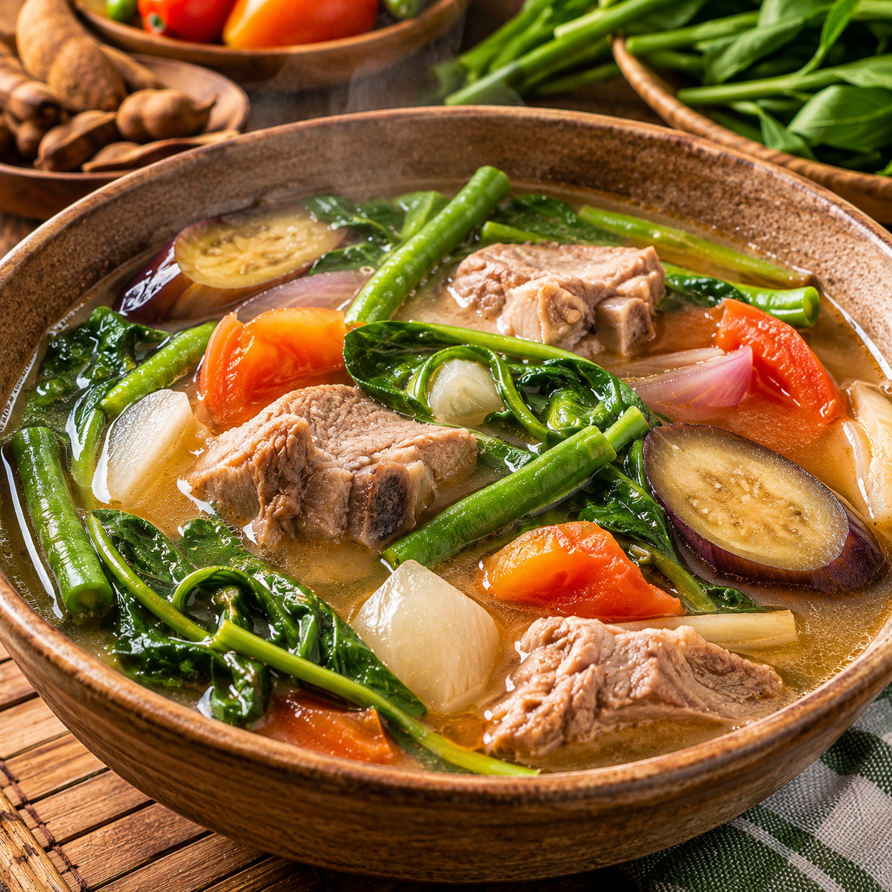 Filipino Sinigang Recipe | Authentic Traditional Tamarind Sour Soup