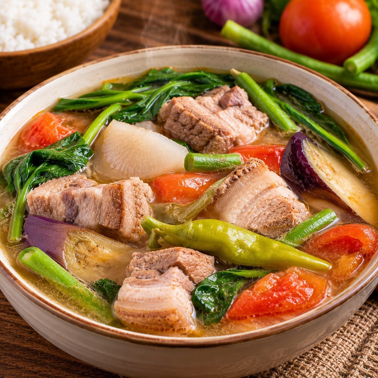 Authentic Filipino Pork Sinigang Recipe | Sinigang na Baboy
