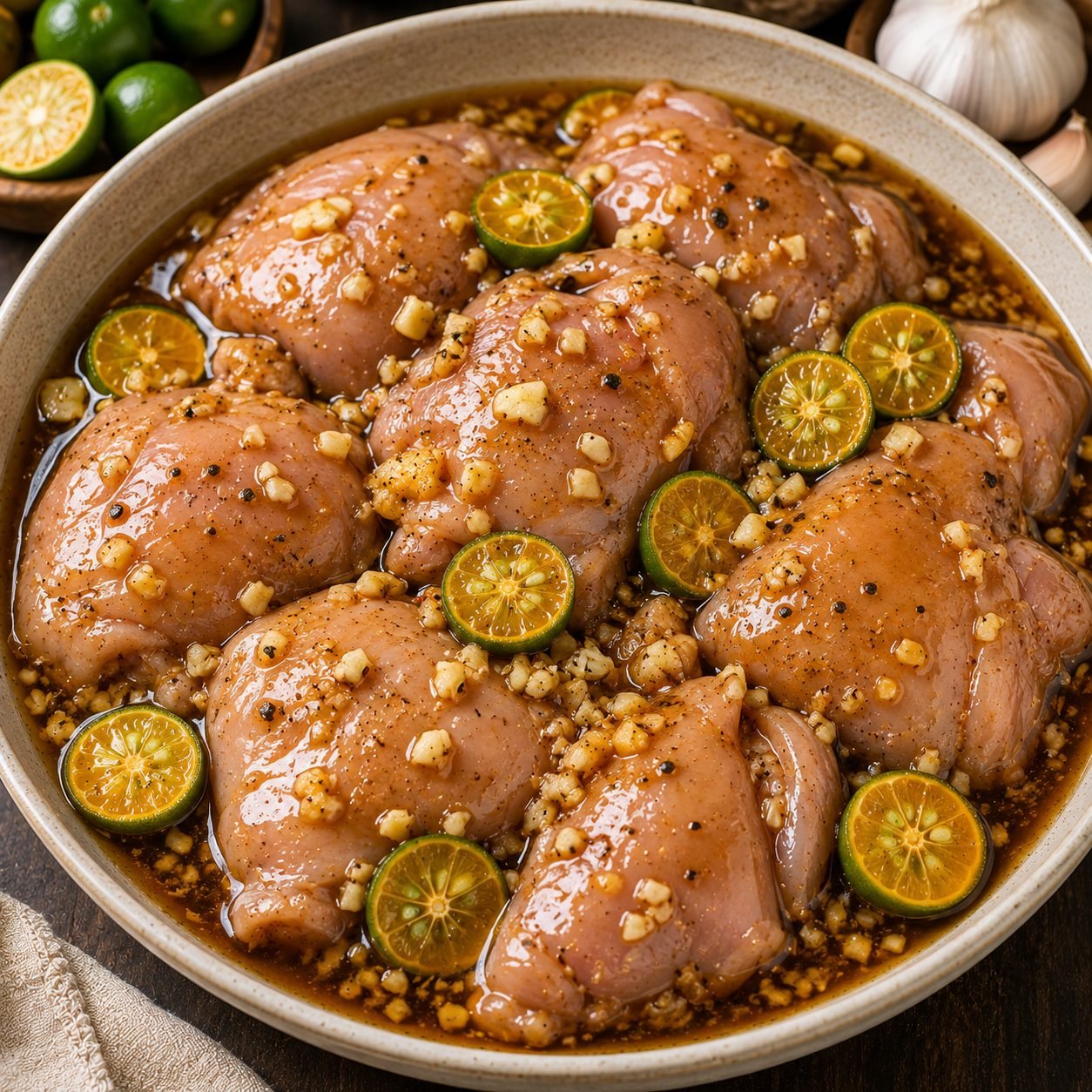 Authentic Filipino Calamansi Garlic Chicken Marinade Recipe | Easy Citrus Garlic Marinade