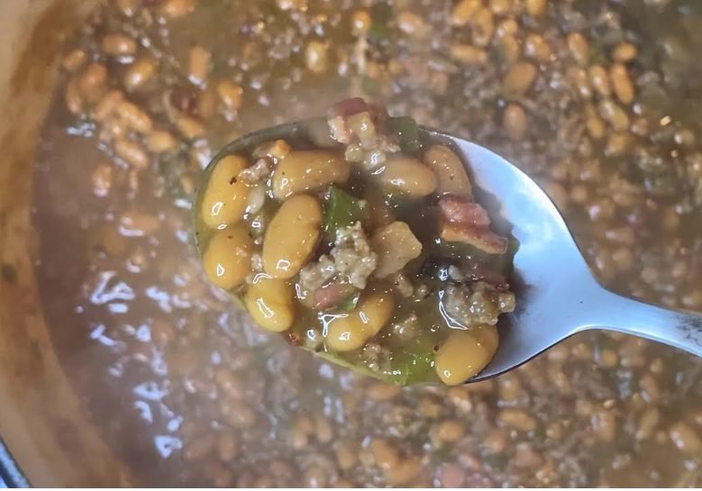 Baked Beans with Ground Beef Recipe | Hearty Homemade Cowboy Baked Beans
