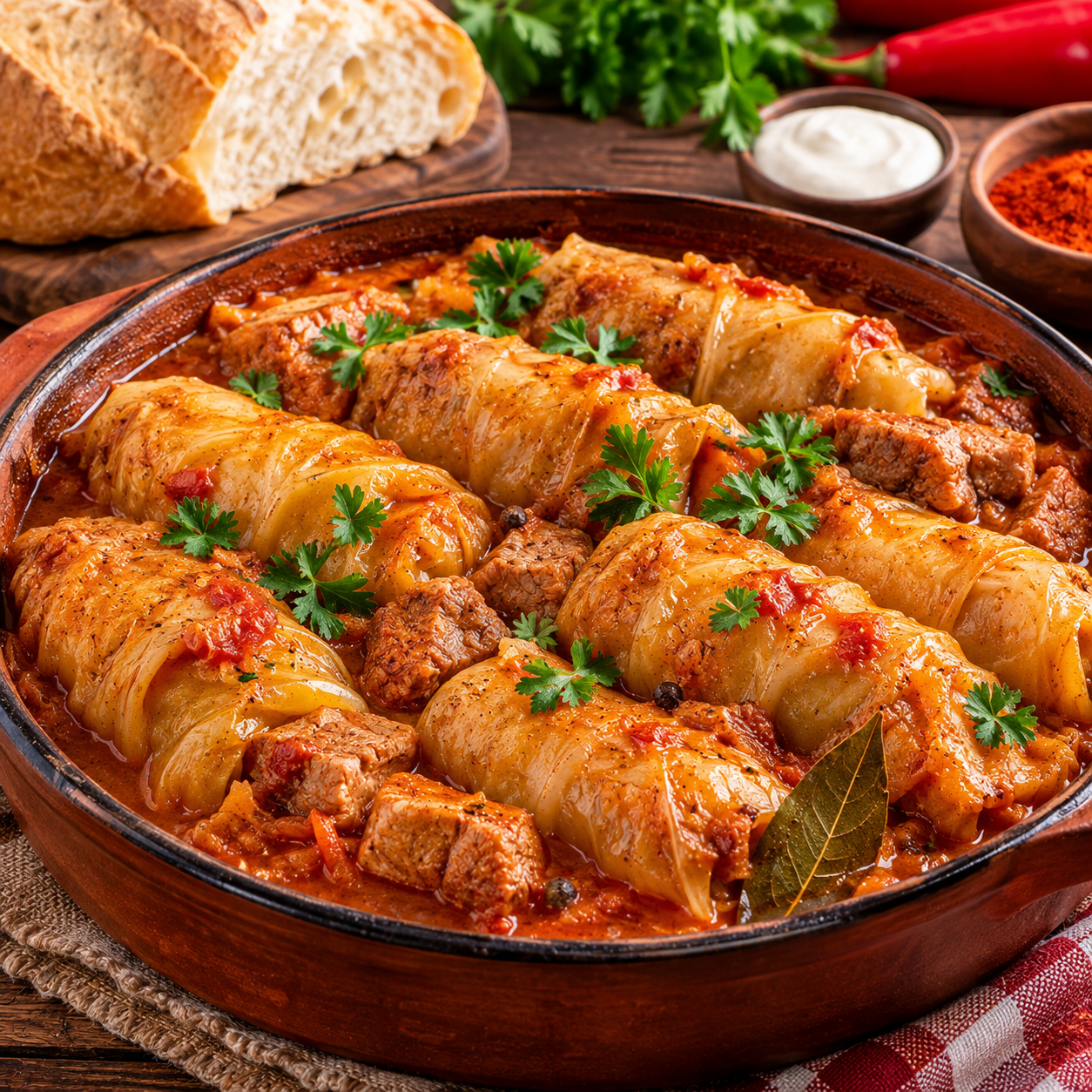 Authentic Serbian Sarma Recipe | Traditional Stuffed Cabbage Rolls