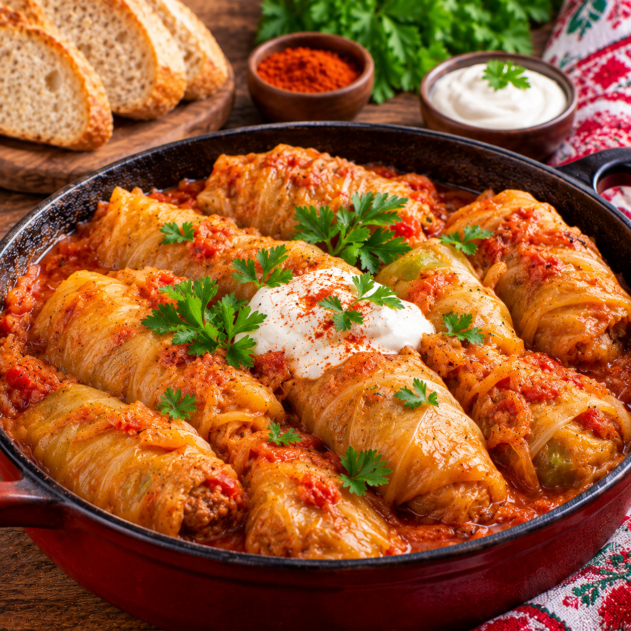 Hungarian Töltött Káposzta Recipe | Authentic Stuffed Cabbage Rolls