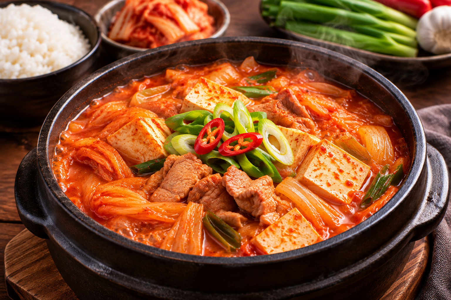 Authentic Korean Kimchi Jjigae Recipe | Spicy Kimchi Stew
