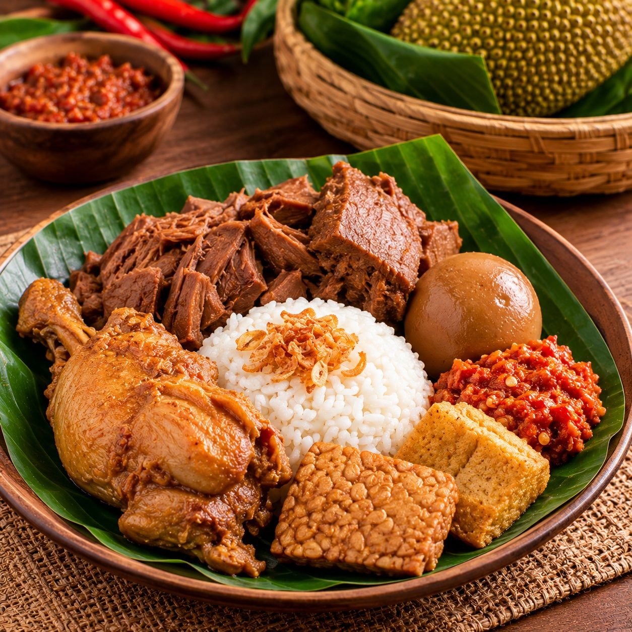Indonesian Gudeg Recipe | Authentic Javanese Young Jackfruit Stew