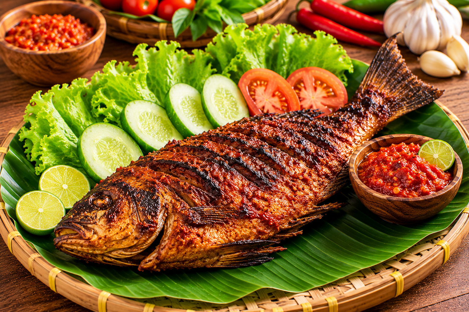 Indonesian Ikan Bakar Recipe | Authentic Indonesian Grilled Fish