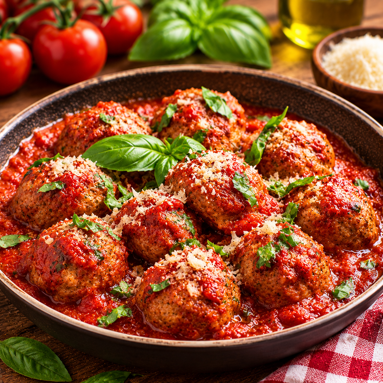 Authentic Italian Meatballs in Marinara Sauce Recipe | Classic Polpette al Sugo