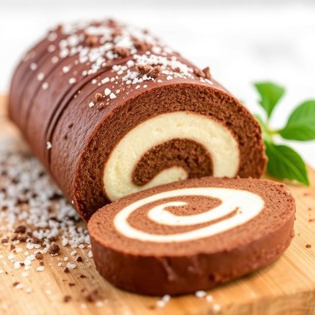 Mocha Swiss Roll