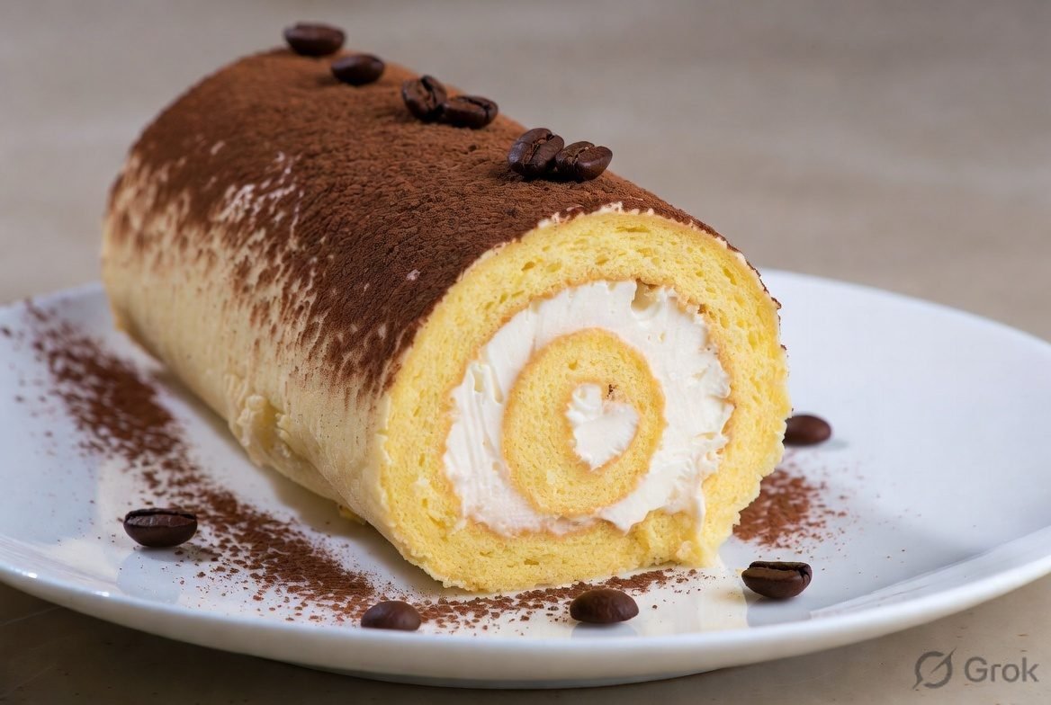 Tiramisu Swiss Roll