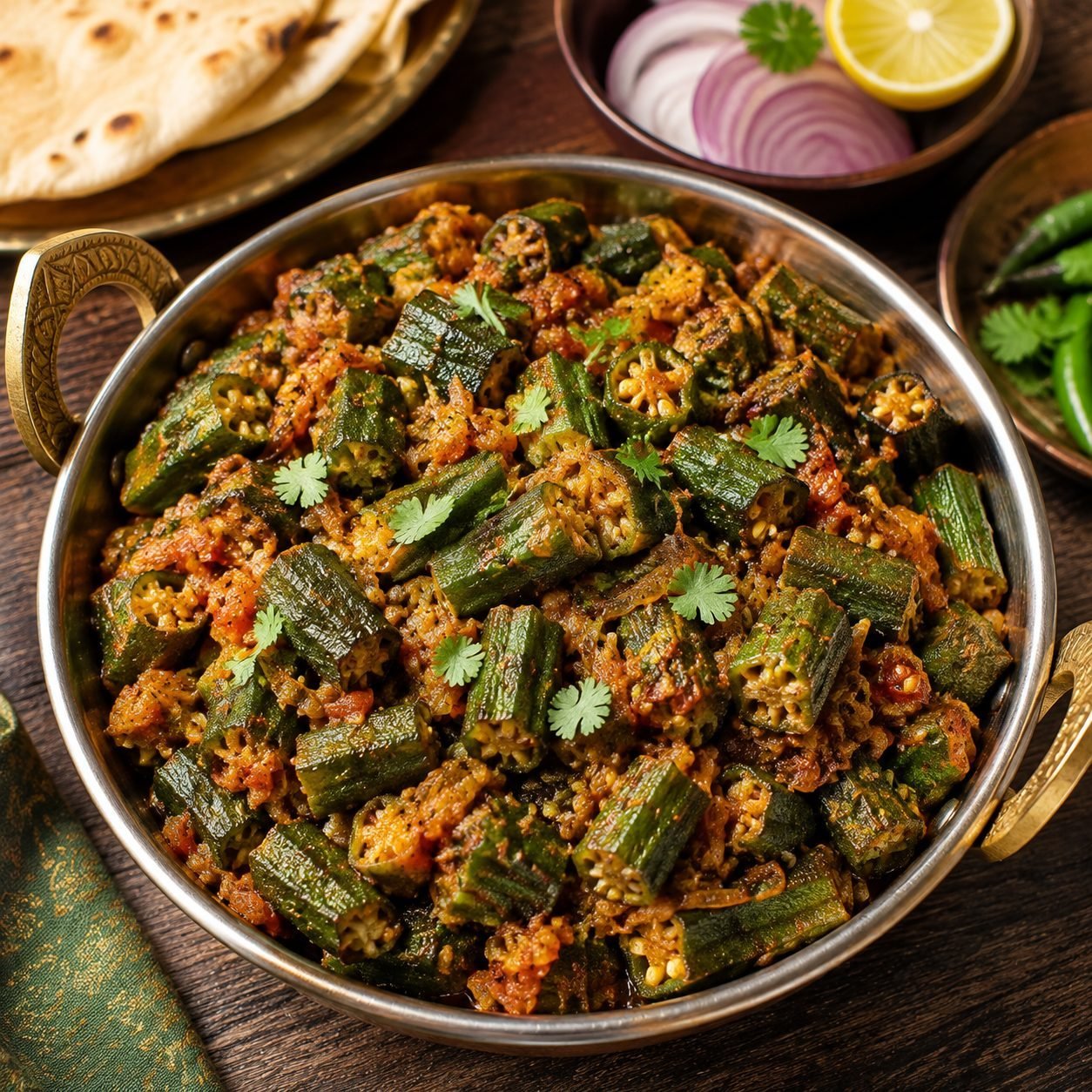 dian Bhindi Masala Recipe | Authentic Okra Stir-Fry Curry