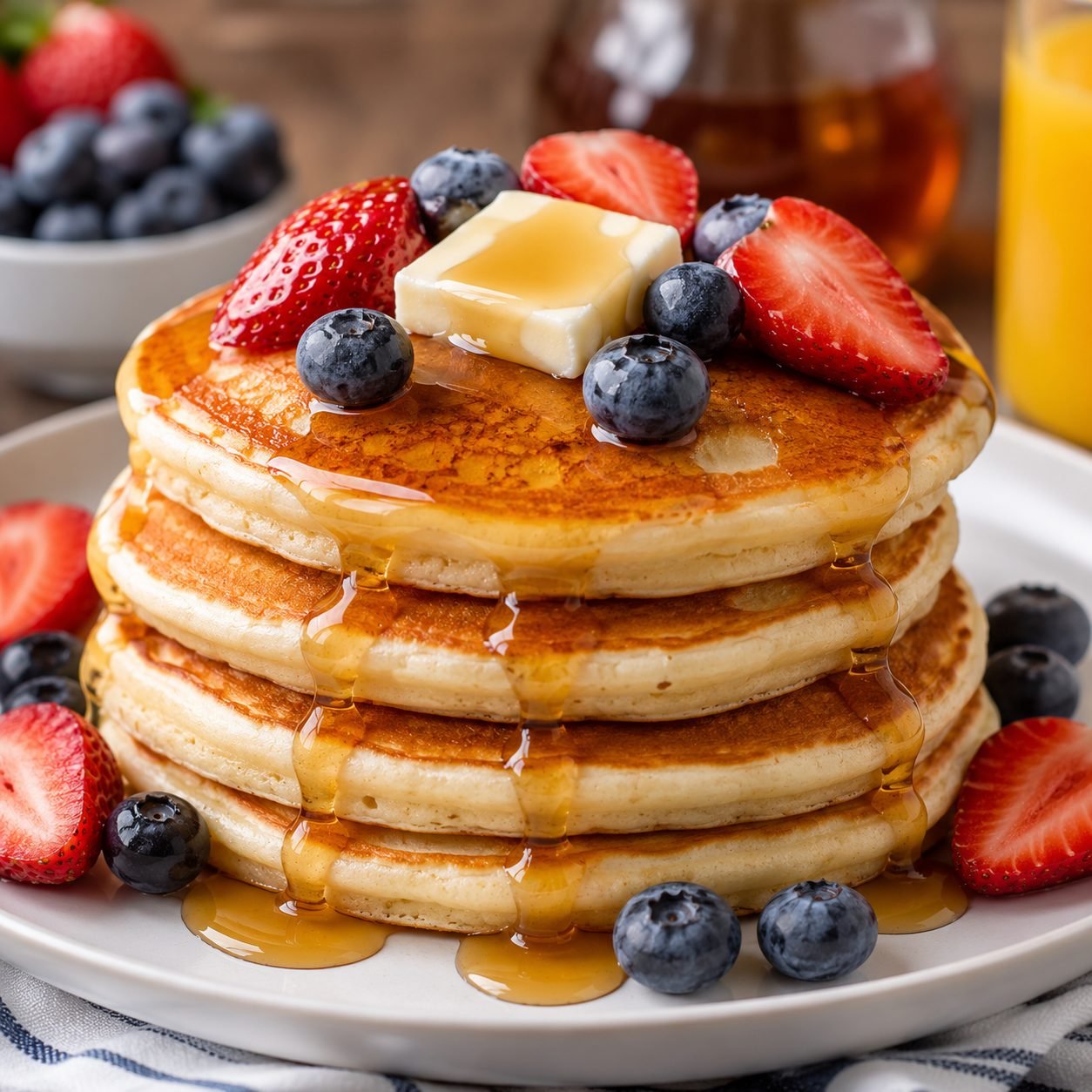 American Pancakes | Classic Fluffy Breakfast Pancakes
