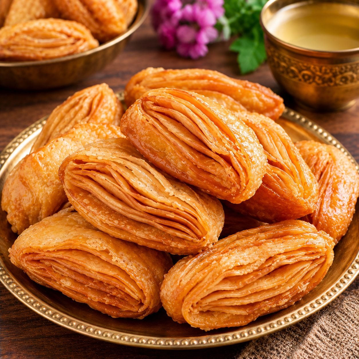 Bihar Khaja Recipe | Authentic Crispy Layered Indian Sweet