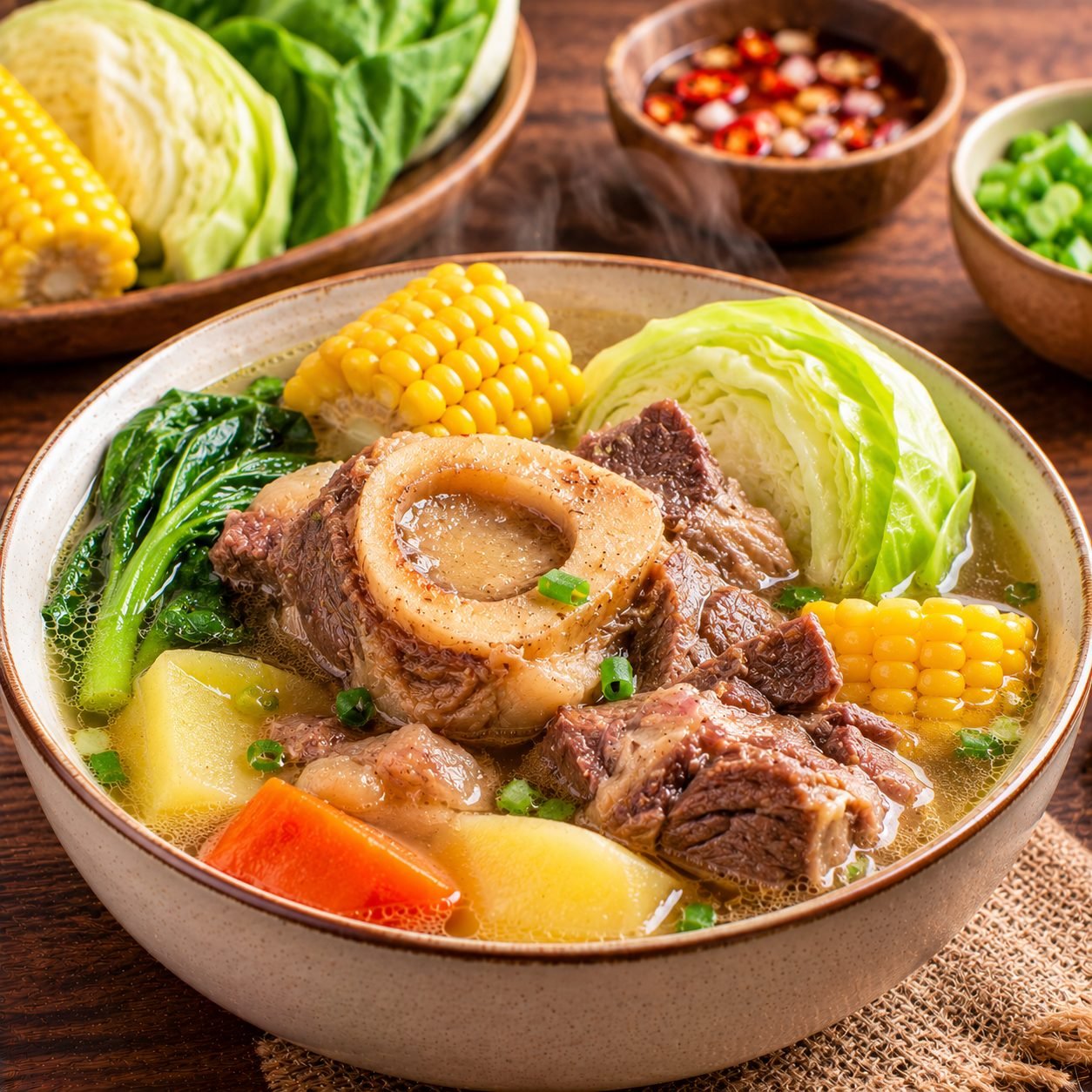 Filipino Bulalo Recipe | Authentic Beef Marrow Bone Soup