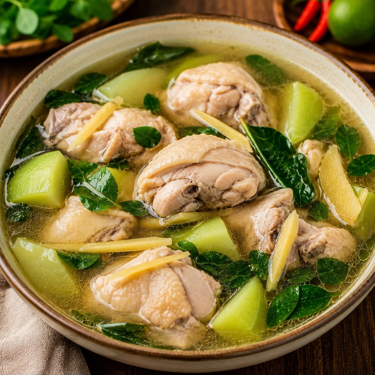 Filipino Tinolang Manok Recipe | Authentic Chicken Ginger Soup