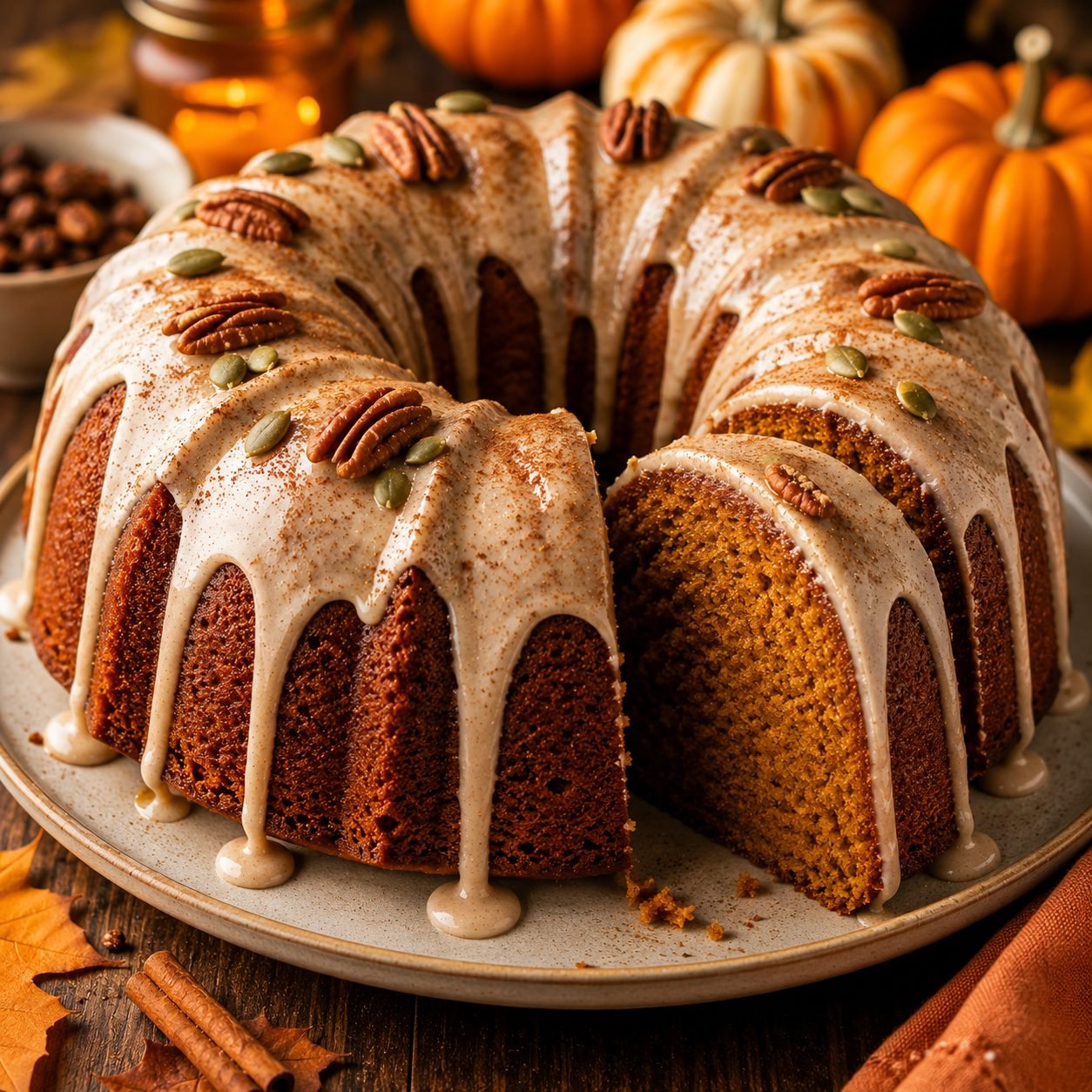 Pumpkin Spice Bundt Cake | Moist & Flavorful Homemade Fall Cake
