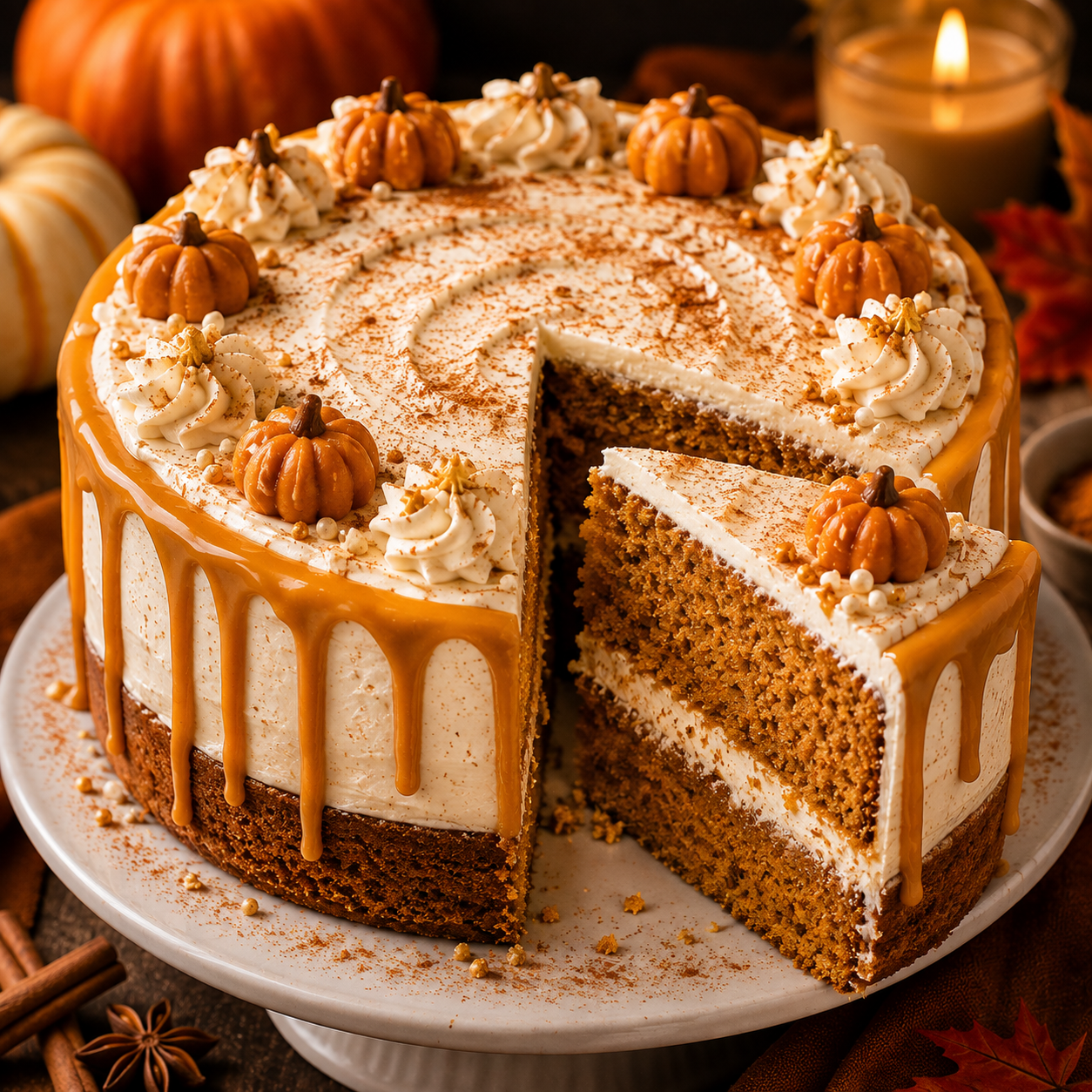 Pumpkin Magic Cake Recipe | Three-Layer Pumpkin Custard Dessert