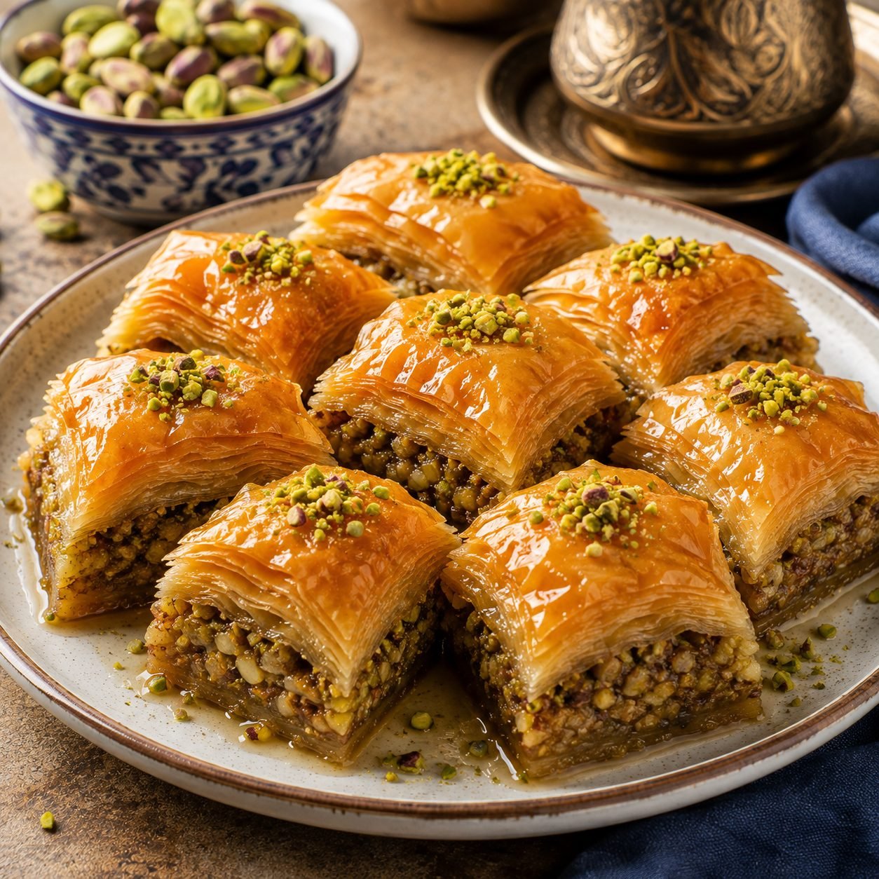 Baklava | Traditional Greek Honey Walnut Phyllo Pastry