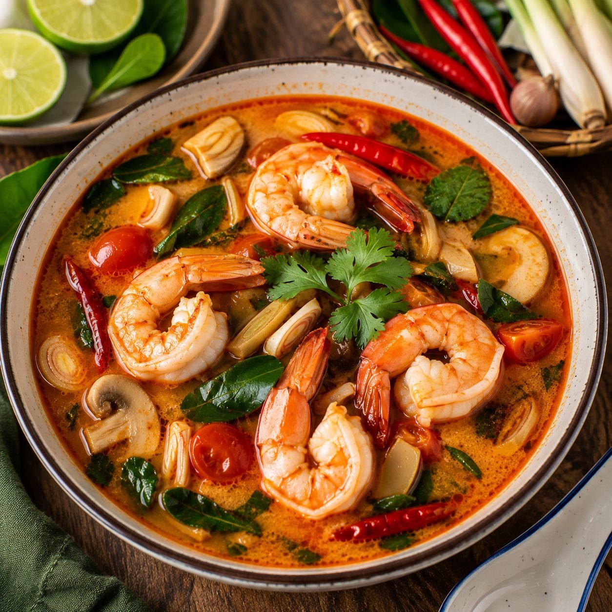 Thai Tom Yum Goong Recipe | Authentic Spicy & Sour Shrimp Soup