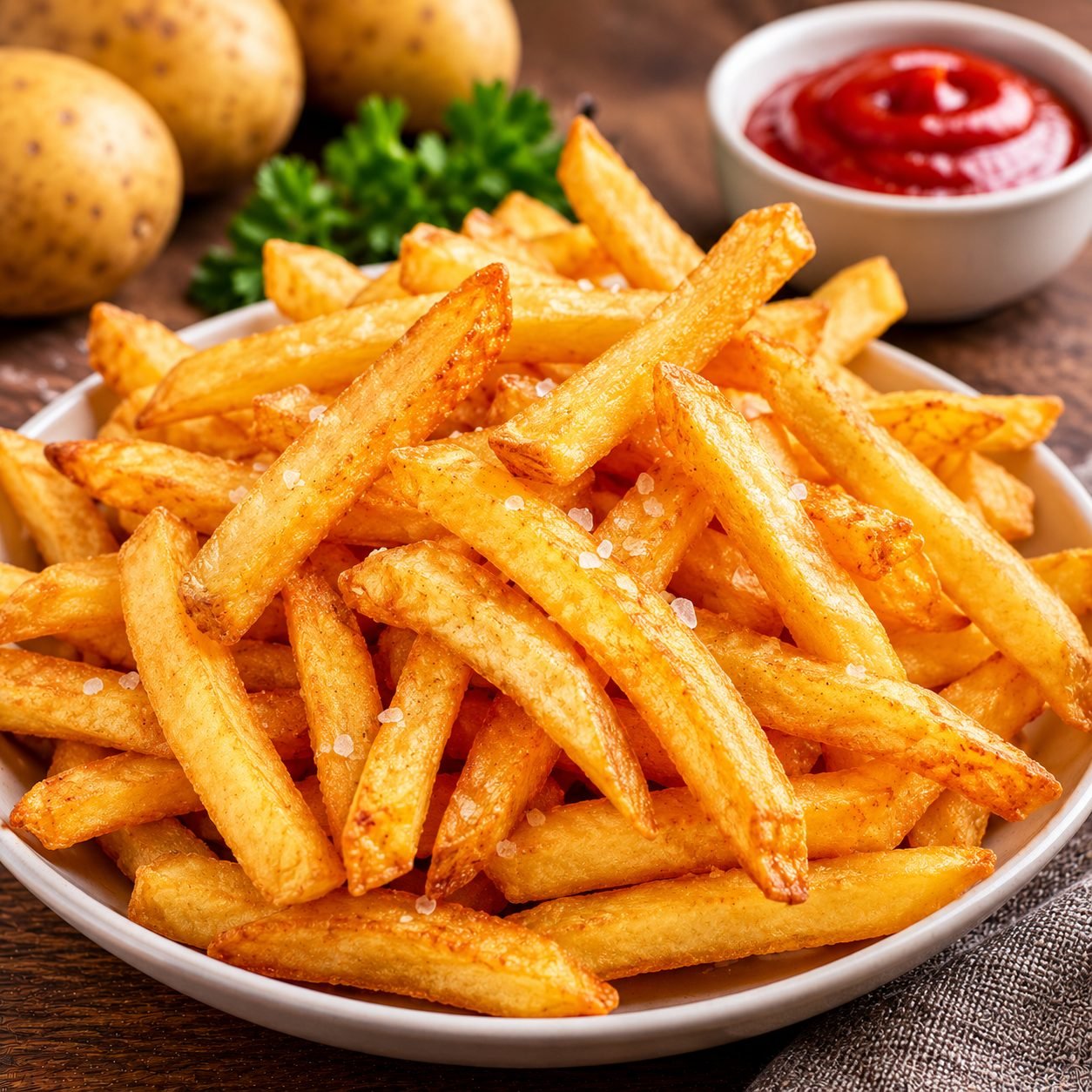 Classic French Fries | Crispy Golden Homemade Fries Recipe