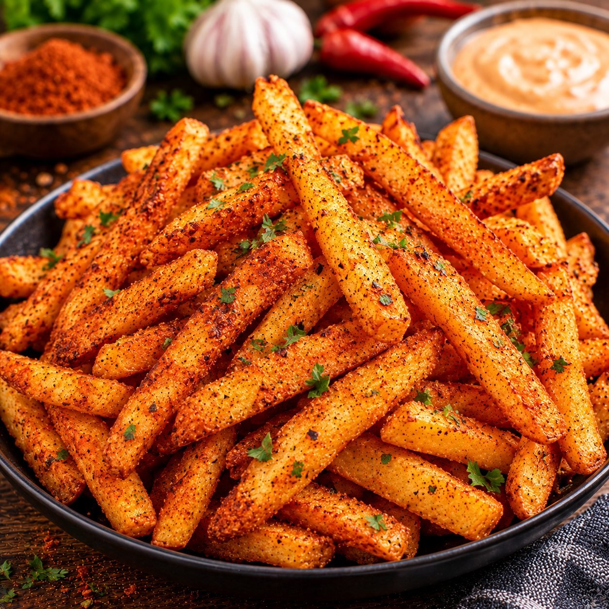 Cajun Fries Recipe | Crispy Spicy Cajun-Seasoned French Fries