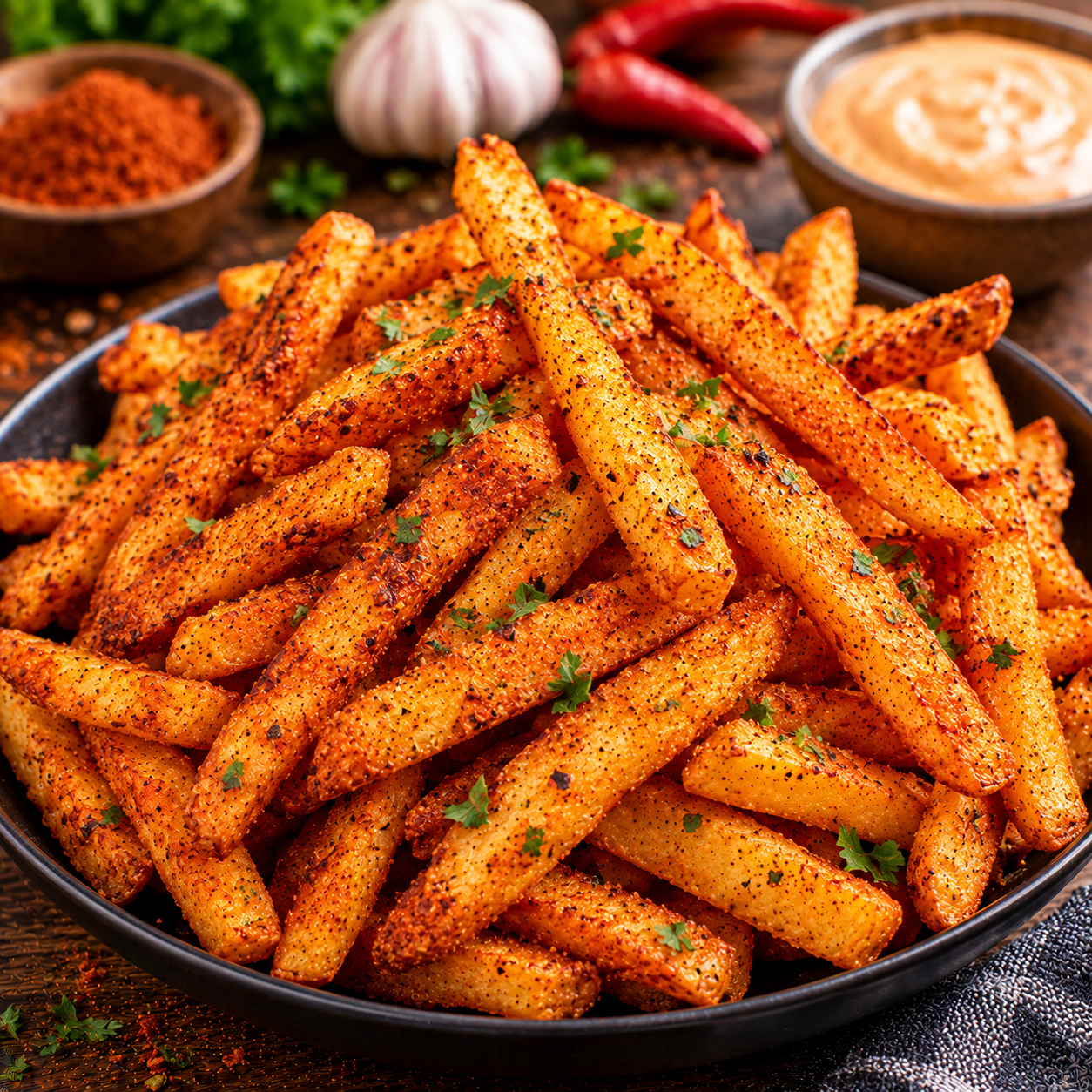 Cajun Fries Recipe | Crispy Spicy Cajun-Seasoned French Fries
