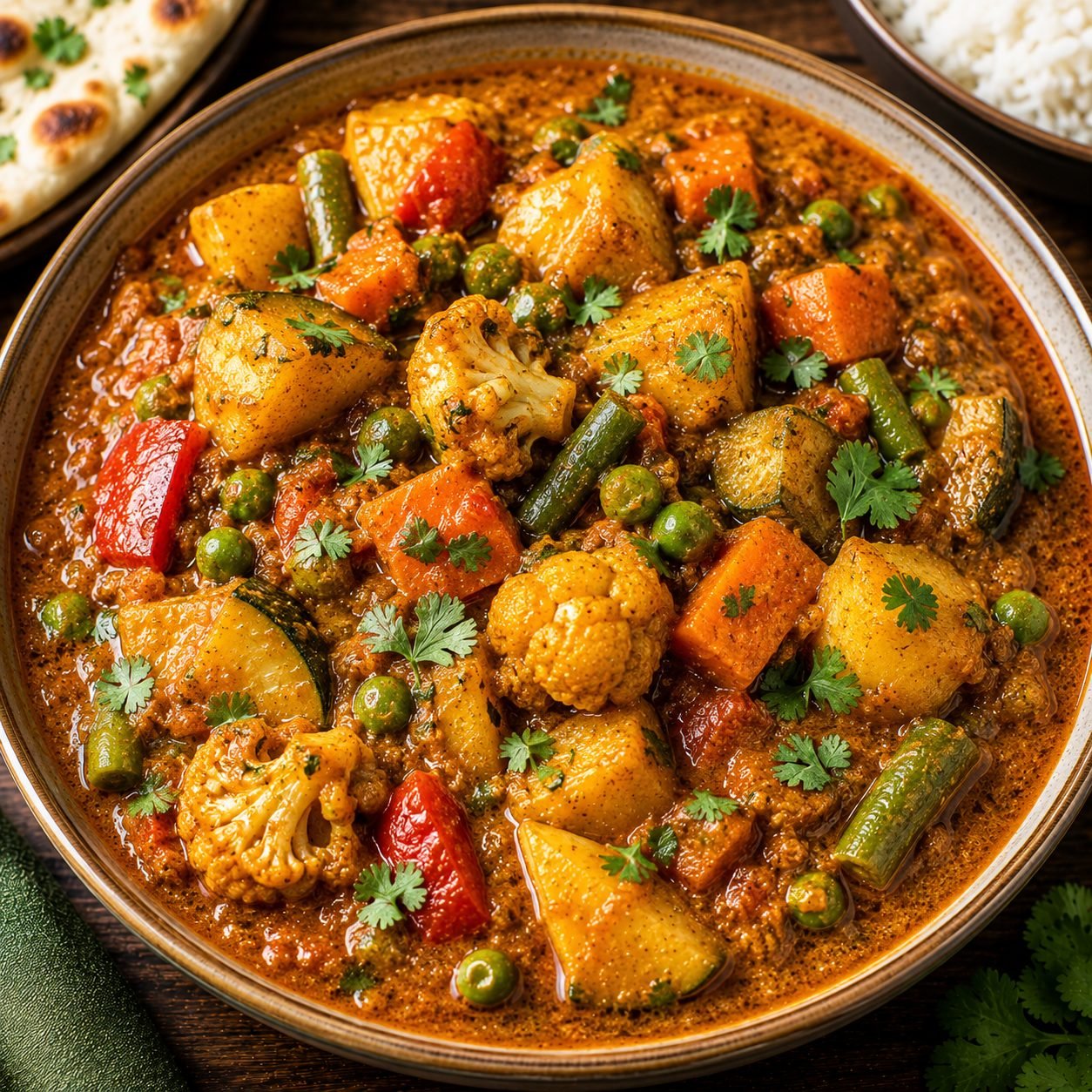 Vegetable Curry Recipe | Easy Mixed Vegetable Curry with Coconut & Spices